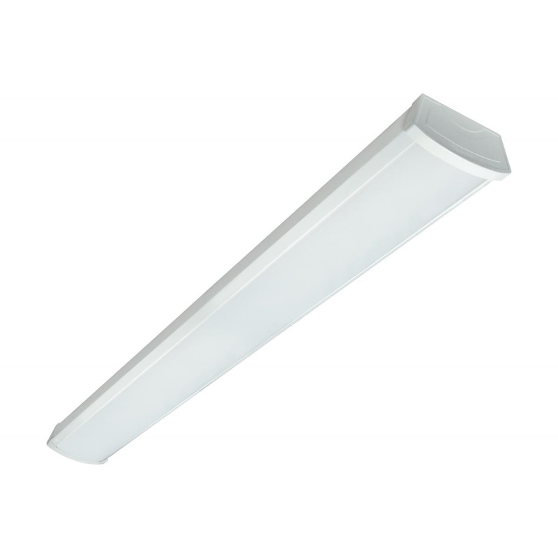 LED 4' Ceiling Wrap; 40 Watt; 5000K; White Finish; 120-277V