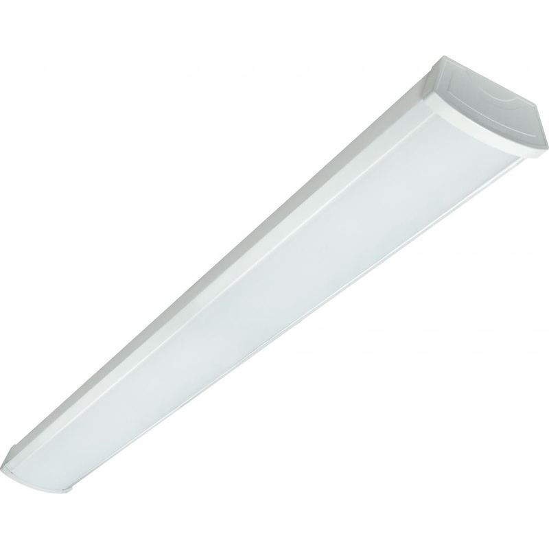 LED 4 ft.- Ceiling Wrap - 40W - 4000K - White Finish - 100-277V