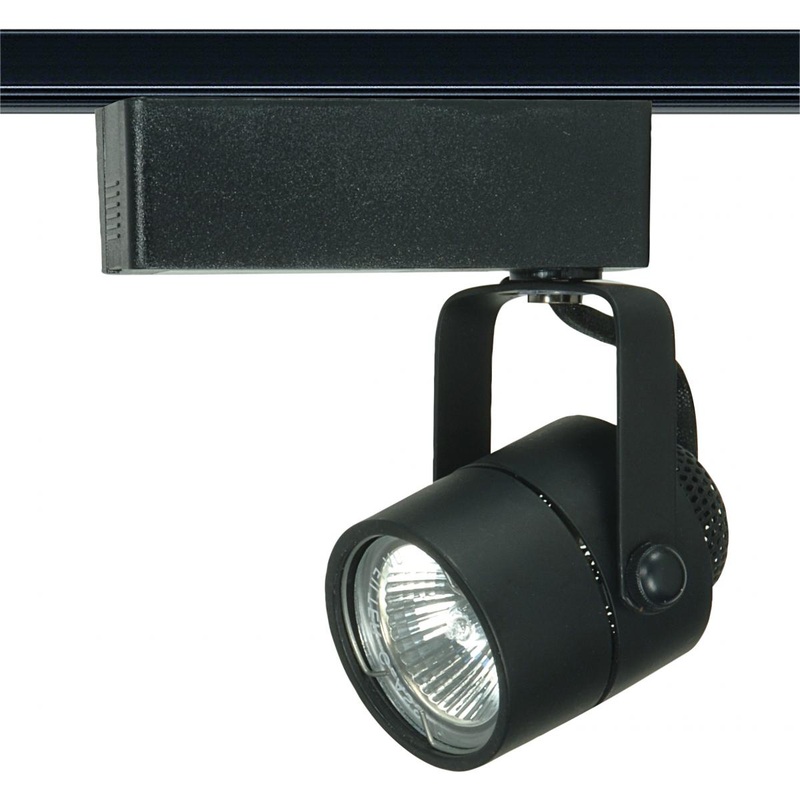 1 Light - MR16 - 12V Track Head - Round - Black
