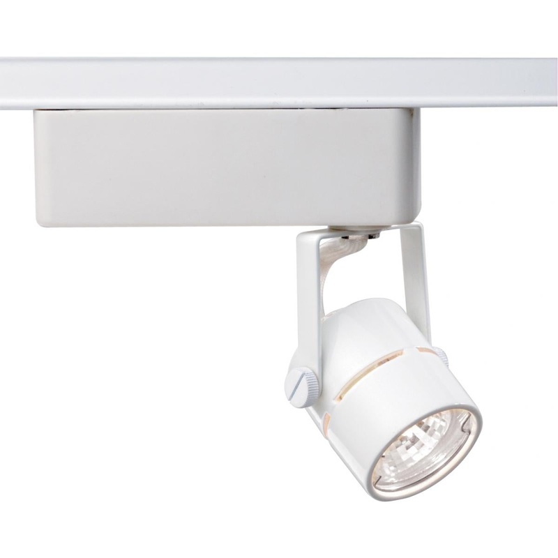 1 Light - MR16 - 12V Track Head - Round - White
