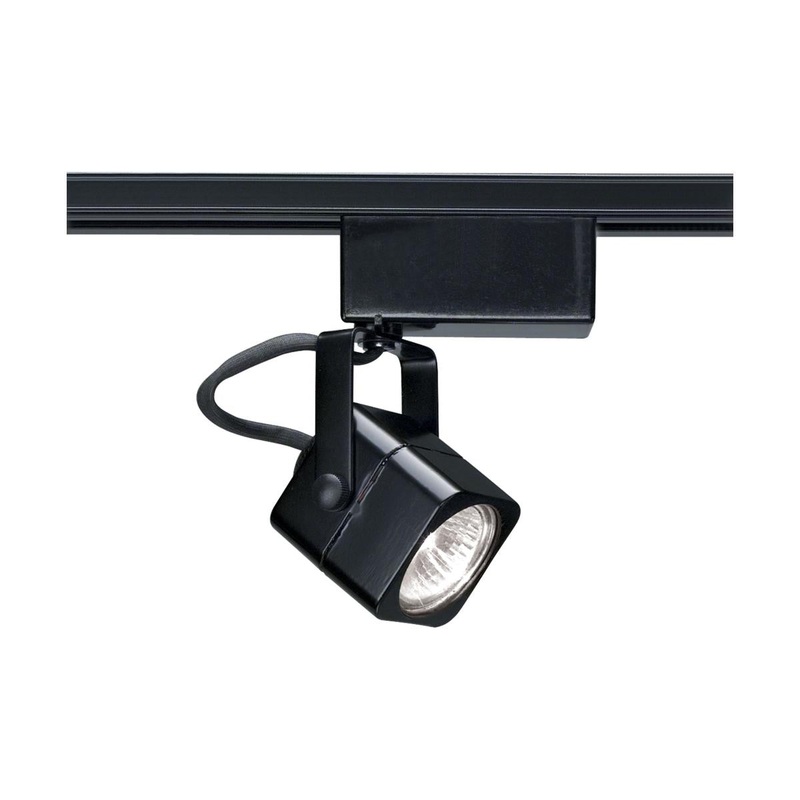 1 Light - MR16 - 12V Track Head - Square - Black