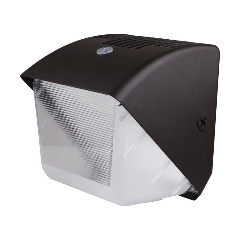 29 Watt Small LED Wall Pack with Integrated Bypassable Photocell; CCT