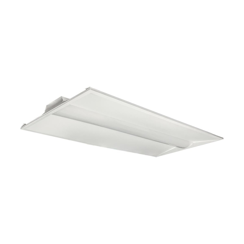 2X4 Single Basket LED Troffer Fixture; Wattage Selectable; CCT Selectable; Lumens Selectable; 100-277V