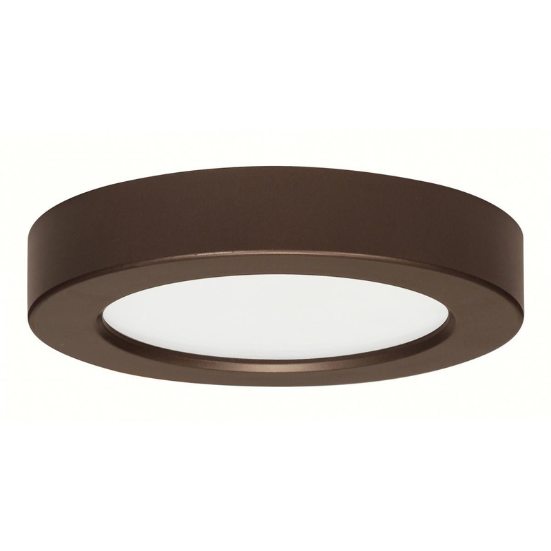 Blink - 10.5W- 5.5" Surface Mount LED - 2700K- Round Shape - Bronze Finish