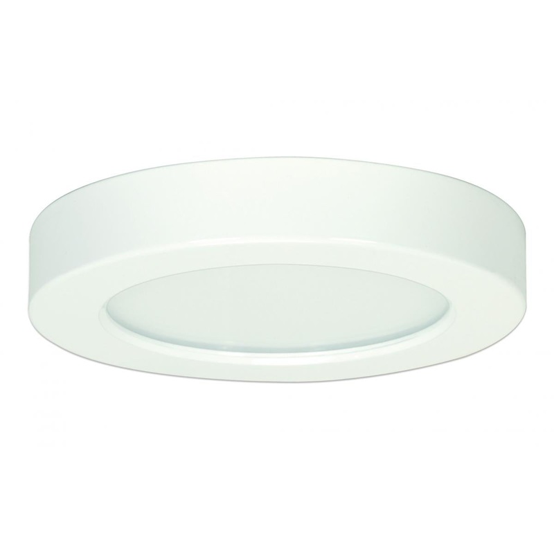 Blink - 10.5W- 5.5" Surface Mount LED - 2700K- Round Shape - White Finish