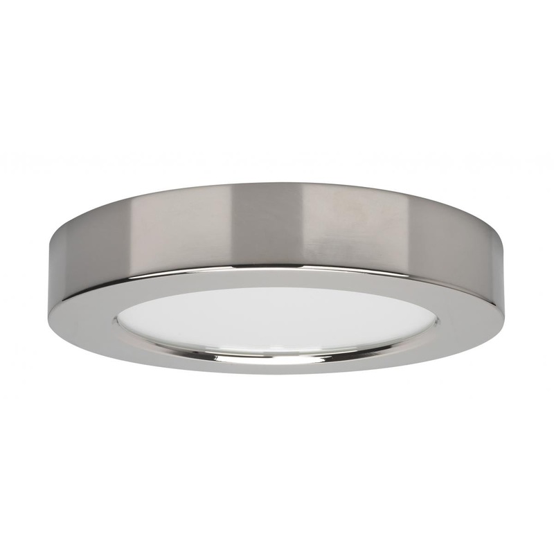 Blink - 10.5W- 5.5" Surface Mount LED - 3000K- Round Shape - Polished Chrome