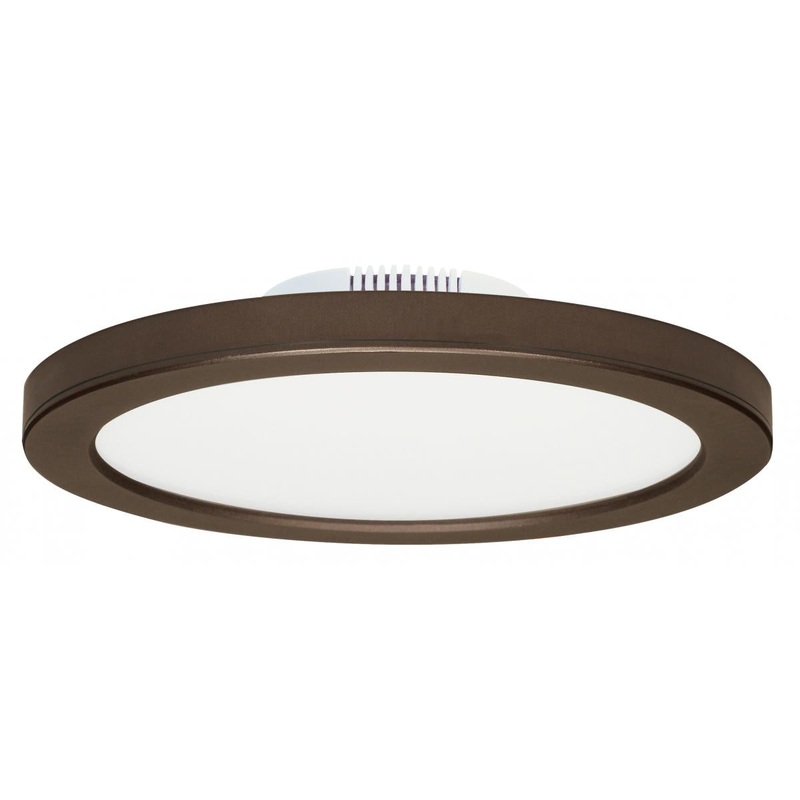 Blink - 12W- 7" Surface Mount LED - 3000K- Bronze Finish