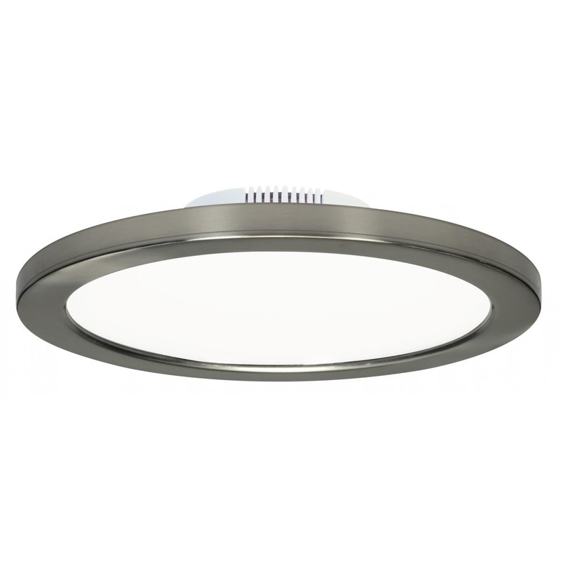 Blink - 12W- 7" Surface Mount LED - 3000K- Brushed Nickel Finish