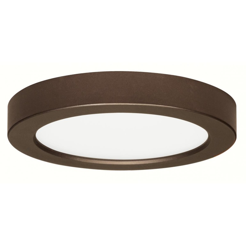 Blink - 13.5W- 7" Surface Mount LED - 2700K- Round Shape - Bronze Finish