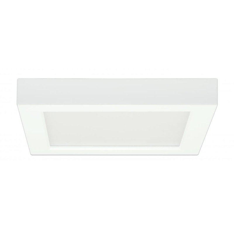 Blink - 13.5W- 7" Surface Mount LED - 2700K- Square Shape - White Finish