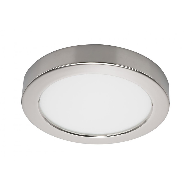 Blink - 13.5W- 7" Surface Mount LED - 3000K- Round Shape - Polished Chrome