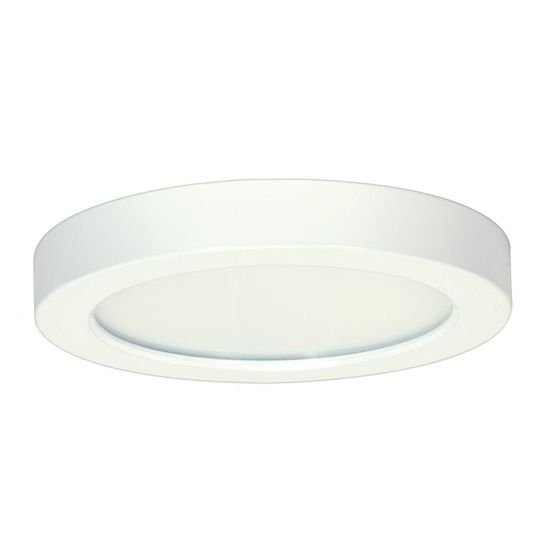 Blink - 13.5W- 7" Surface Mount LED - 3000K- Round Shape - White Finish