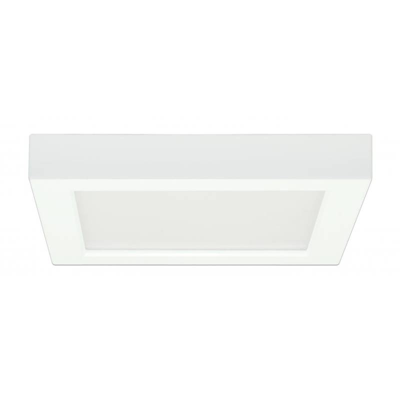 Blink - 13.5W- 7" Surface Mount LED - 4000K- Square Shape - White Finish