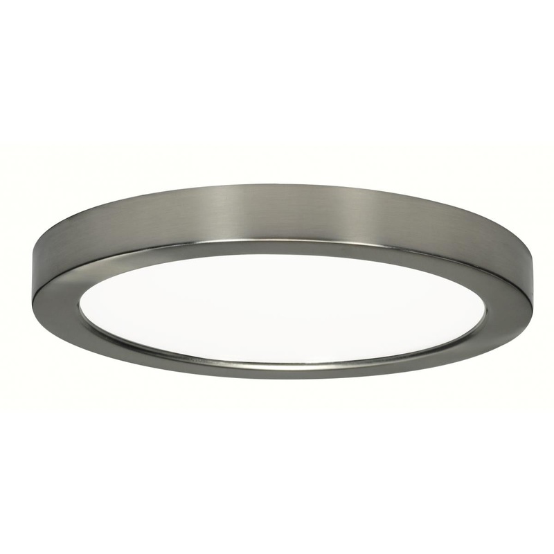 Blink - 18.5W- 9" Surface Mount LED - 2700K- Round Shape - Brushed Nickel