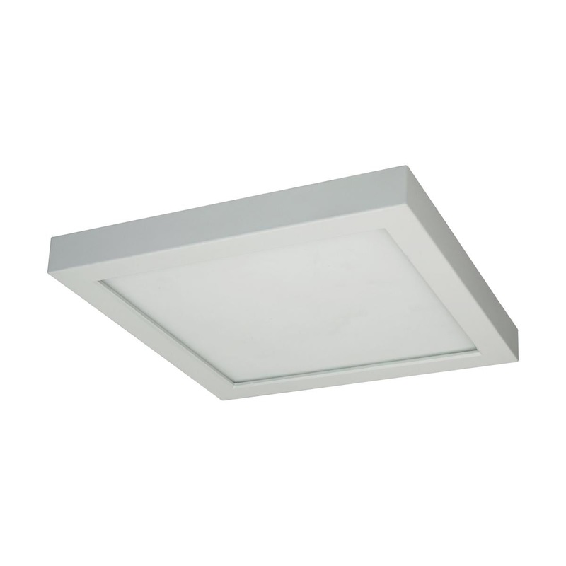 Blink - 18.5W- 9" Surface Mount LED - 2700K- Square Shape - White Finish