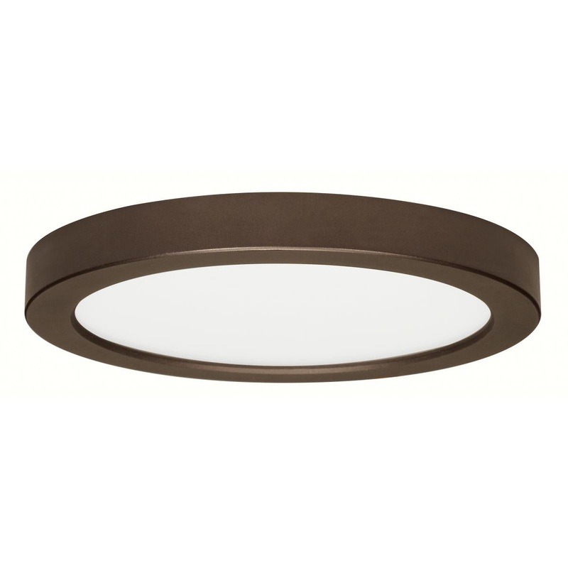 Blink - 18.5W- 9" Surface Mount LED - 3000K- Round Shape - Bronze Finish