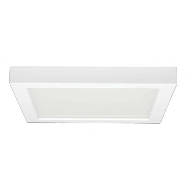 Blink - 18.5W- 9" Surface Mount LED - 5000K- Square Shape - White Finish