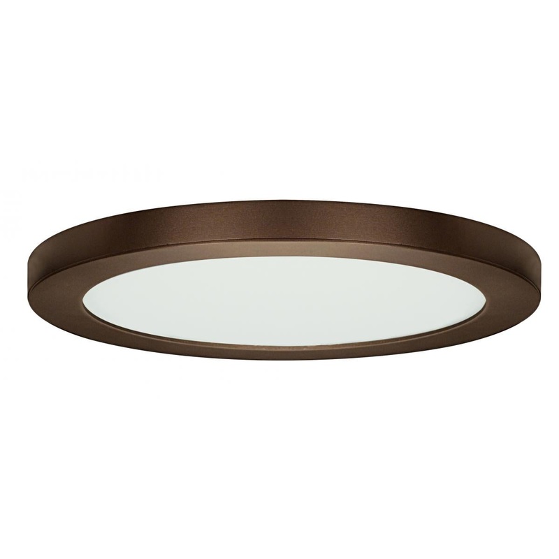 Blink - 25W- 13" Surface Mount LED - 3000K- Round Shape - Bronze Finish