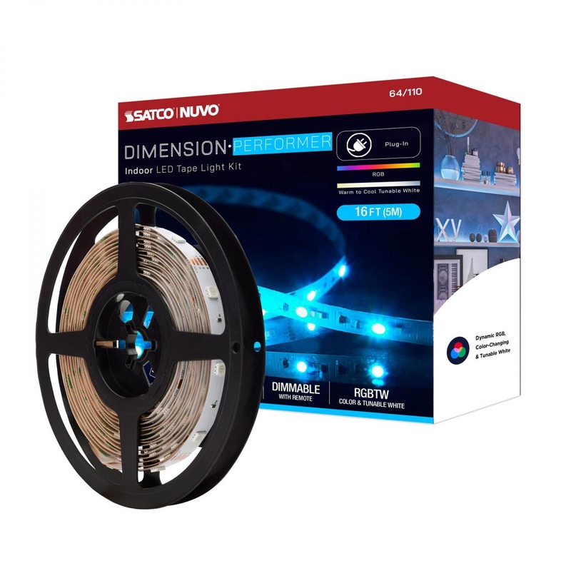 Dimension Performer; Tape light strip; 16 ft.; RGB plus Tunable White; Plug