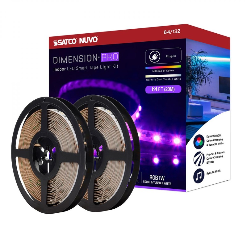 Dimension Pro; Tape light strip; 64 ft.; Hi-Output; RGB plus Tunable White