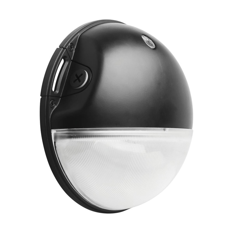 LED Small Round Wall Pack; 20W; CCT Selectable; Bypassable Photocell; 120-277