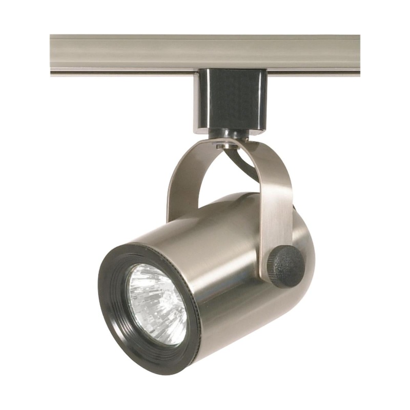1 Light - MR16 - 120V Track Head - Round Back - Brushed Nickel
