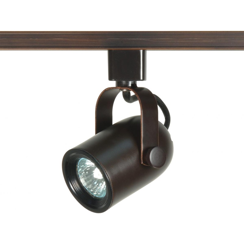 1 Light - MR16 - 120V Track Head - Round back- Russet Bronze