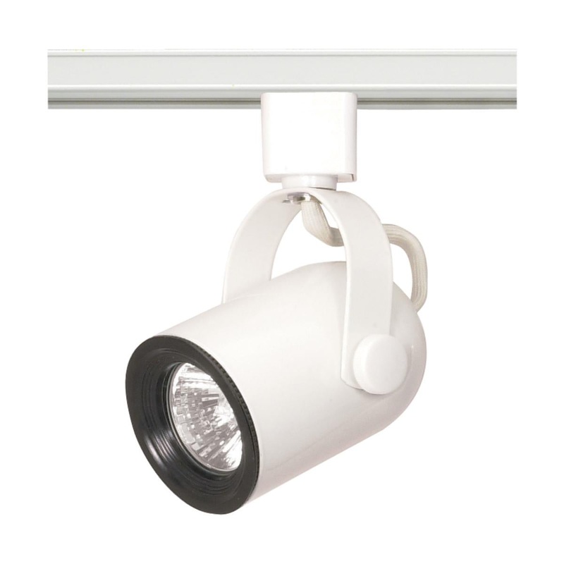 1 Light - MR16 - 120V Track Head - Round Back - White