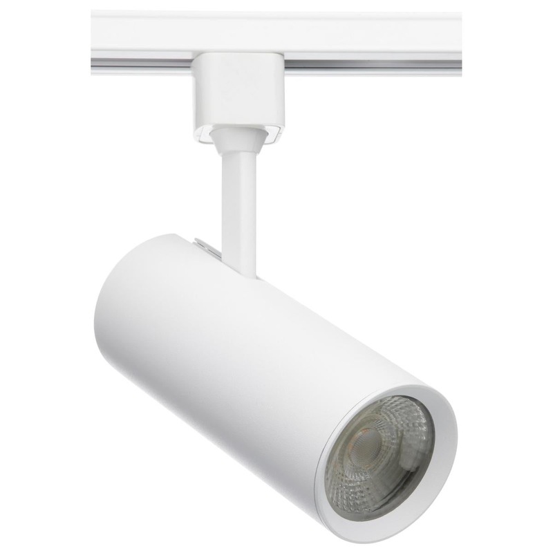 20 Watt; LED Commercial Track Head; White; Cylinder; 24 Degree Beam