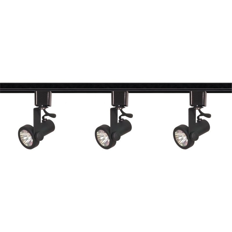 3 Light - MR16 - Gimbal Ring Track Kit - 4 foot Track - Line Voltage