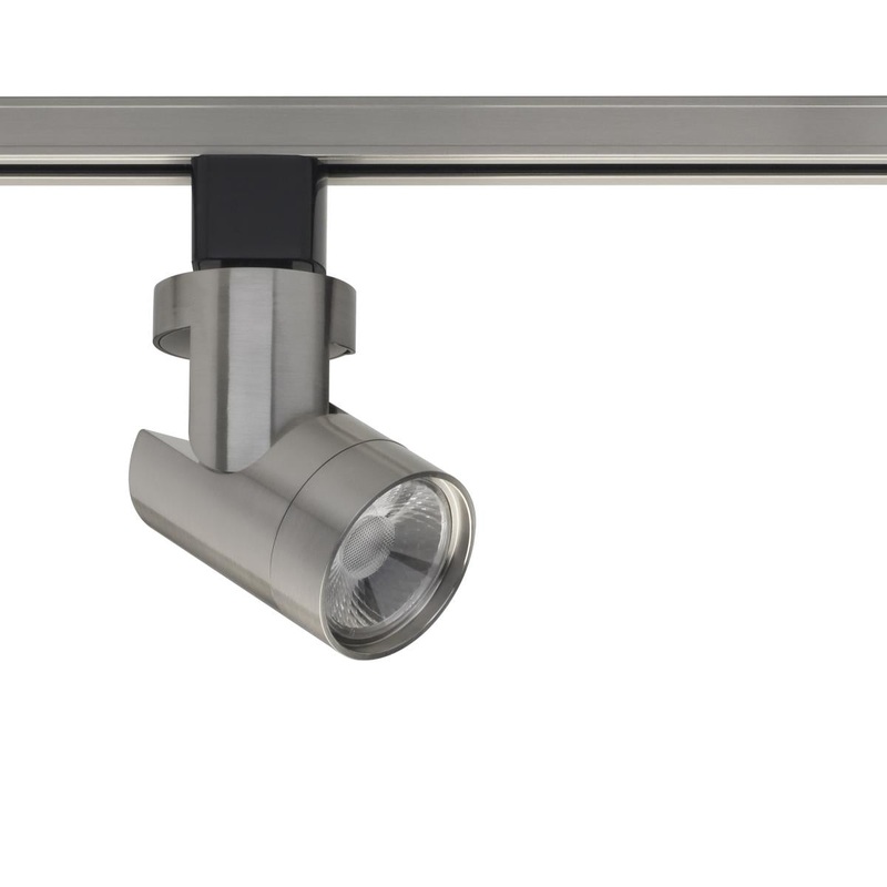 LED 12W Track Head - Barrel - Brushed Nickel Finish - 36 Degree