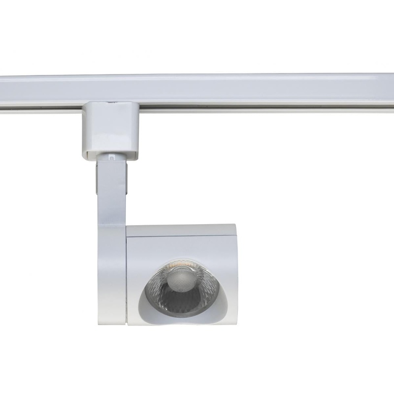 LED 12W Track Head - Pipe - White Finish - 24 Degree