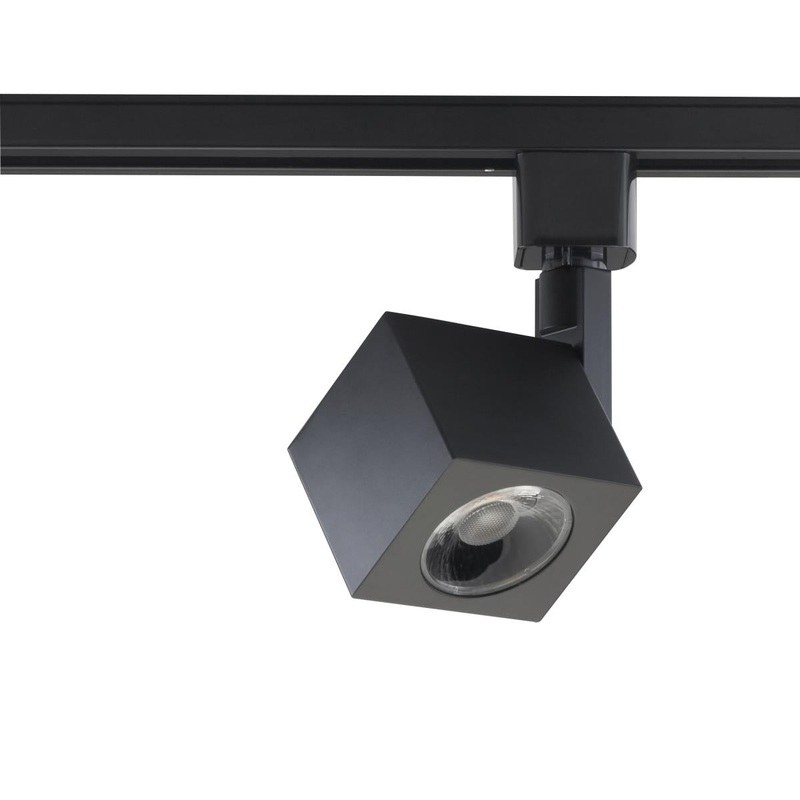 LED 12W Track Head - Square - Black Finish- 24 Degree