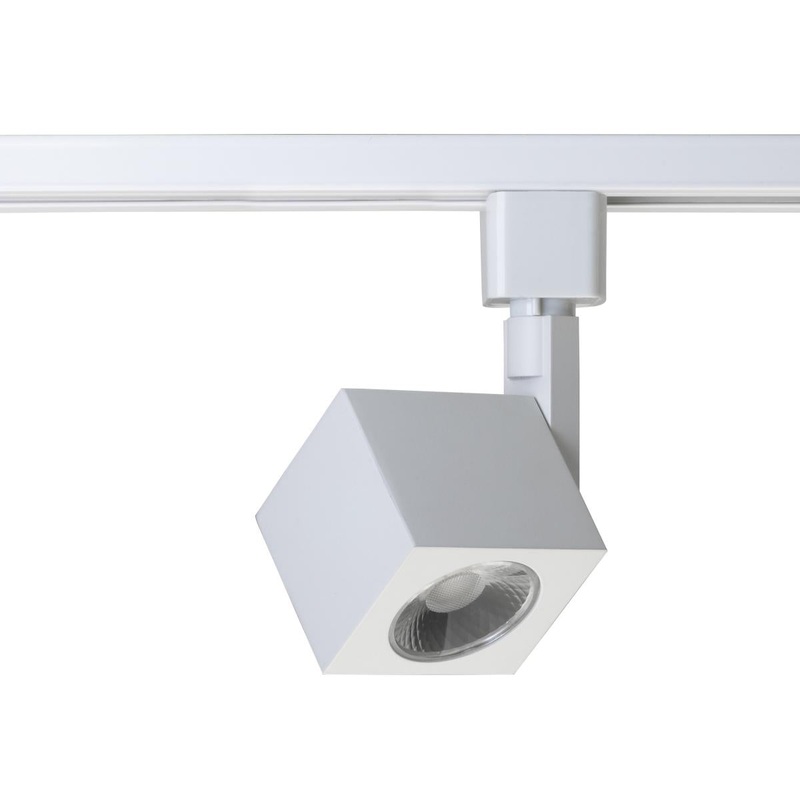 LED 12W Track Head - Square - White Finish - 36 Degree