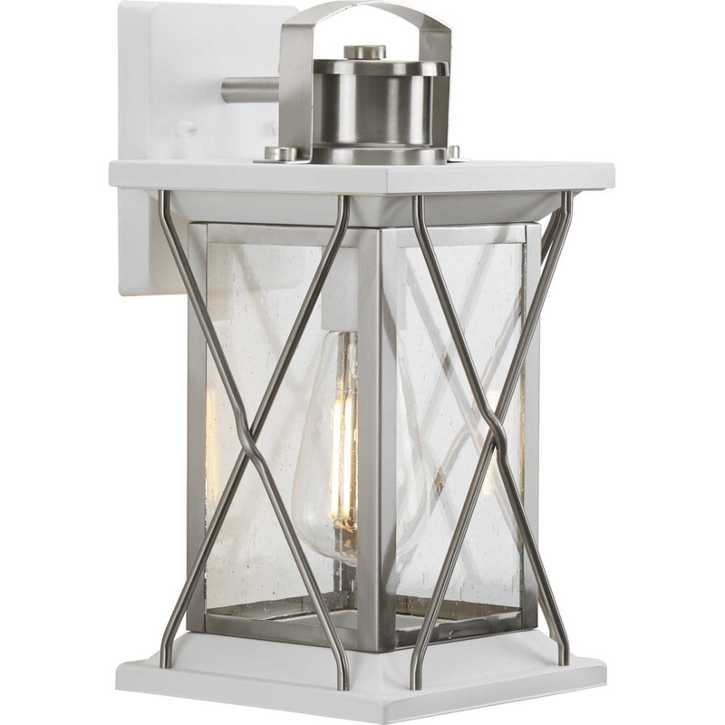 Barlowe One Light Wall Lantern in Stainless Steel