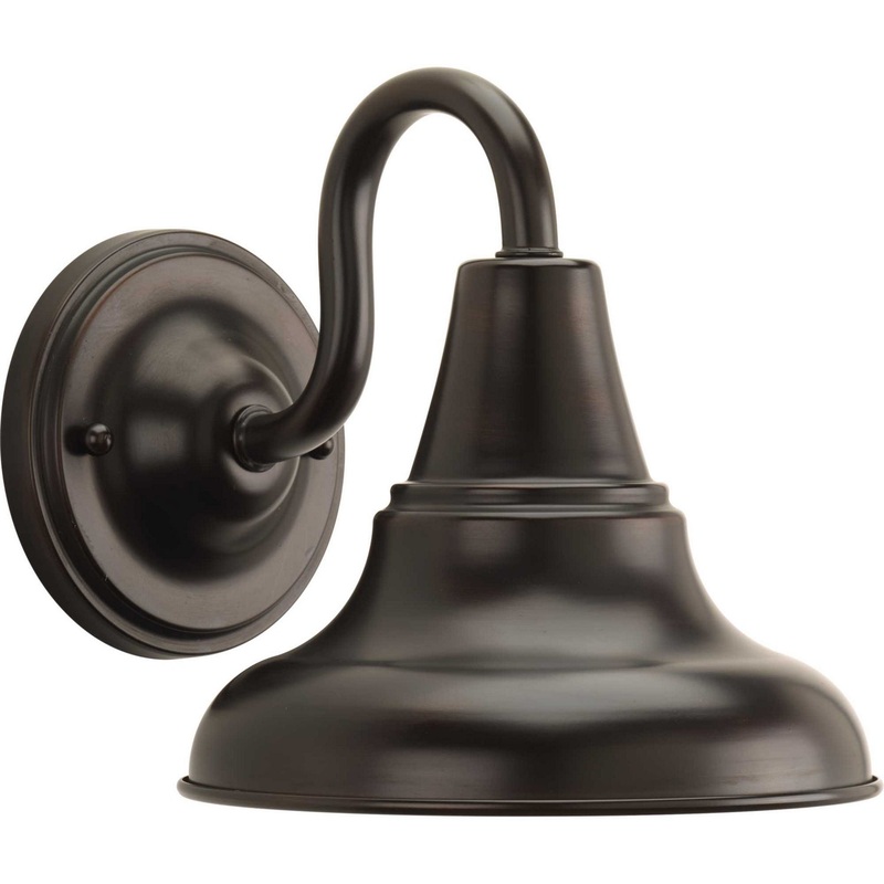 District One Light Wall Lantern in Antique Bronze