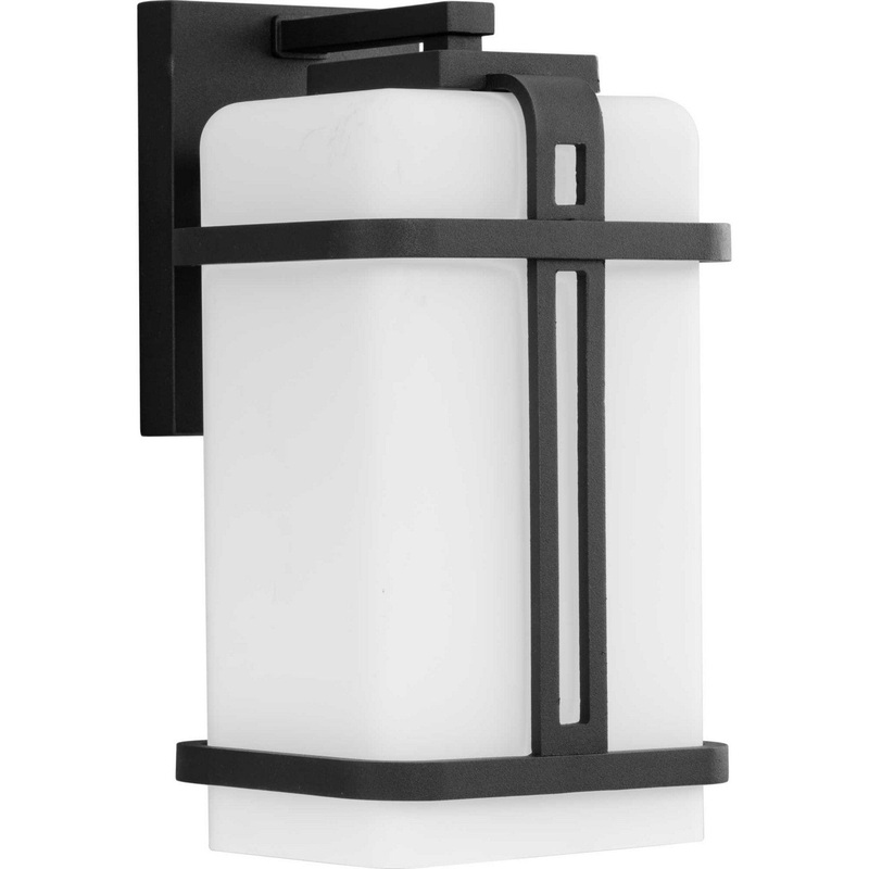 Ellery One Light Outdoor Wall Lantern in Black