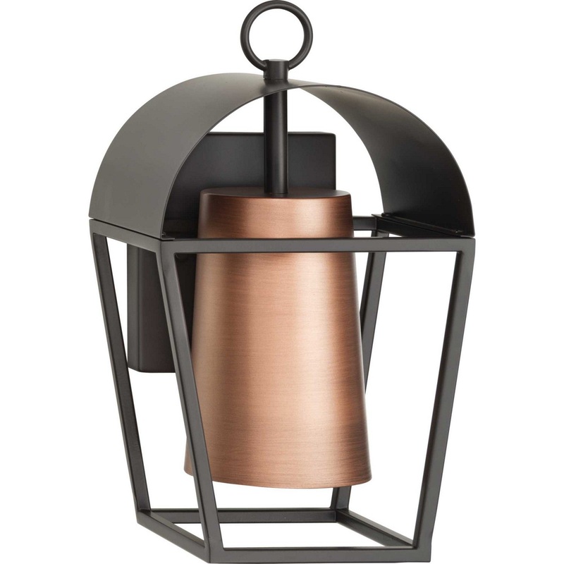 Hutchence One Light Outdoor Wall Lantern in Antique Bronze