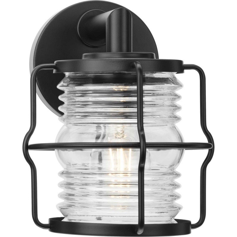 Keegan One Light Outdoor Wall Lantern in Matte Black