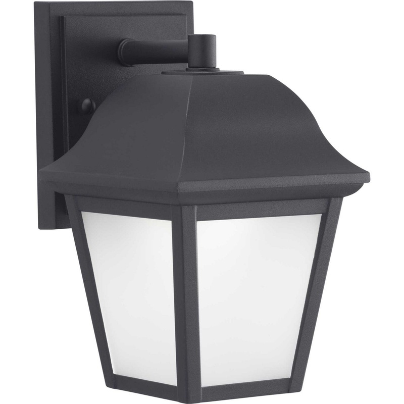 Led Die-Cast Lantern LED Wall Lantern in Black