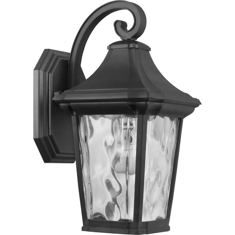 Marquette One Light Wall Lantern in Black