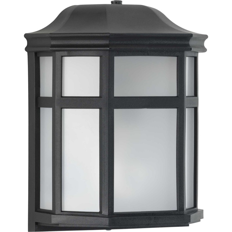 Milford Non-Metallic Lantern One Light Wall Lantern in Black