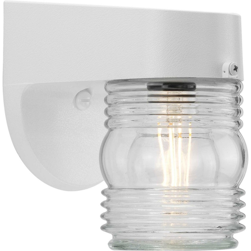 Polycarbonate Outdoor One Light Wall Lantern in White