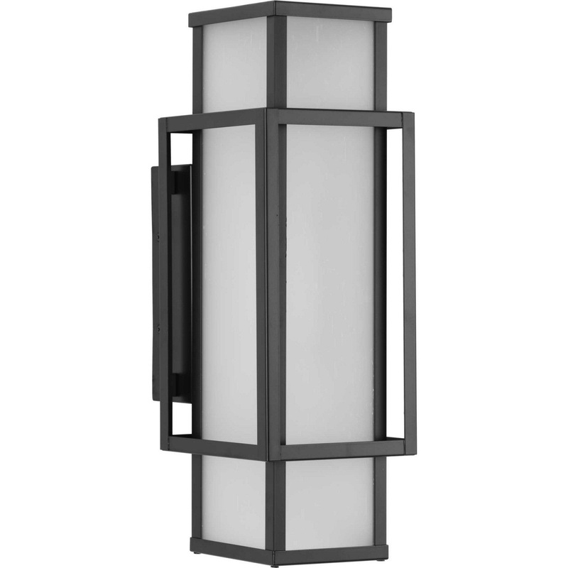 Unison Two Light Outdoor Wall Lantern in Matte Black