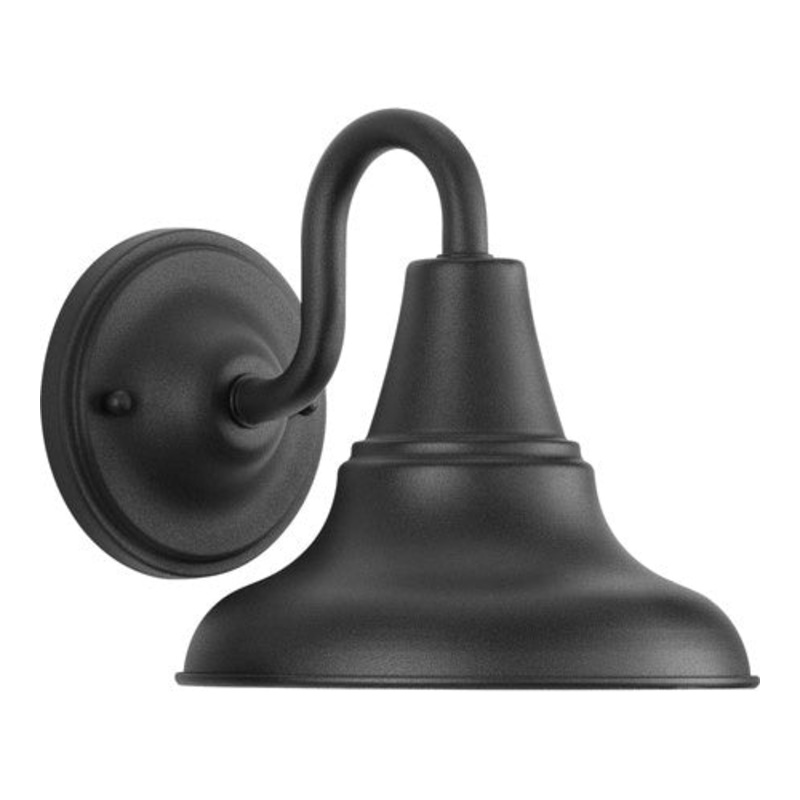 District One Light Wall Lantern in Black