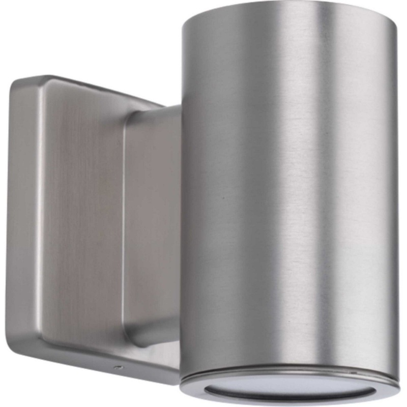 3In Cylinders LED Wall Lantern in Satin Nickel