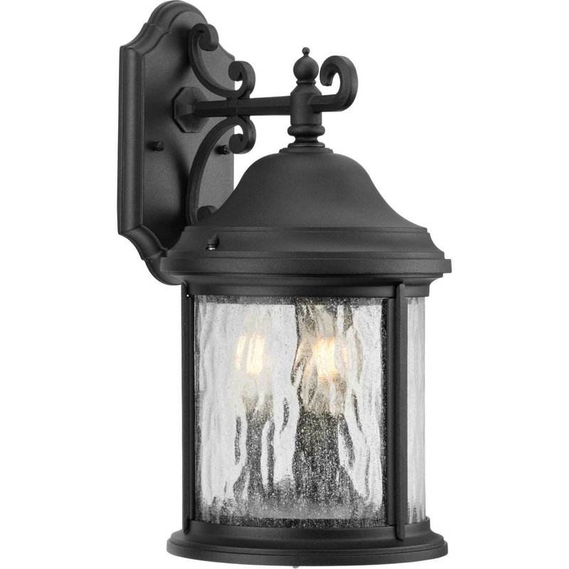 Ashmore Three Light Large Wall Lantern in Textured Black