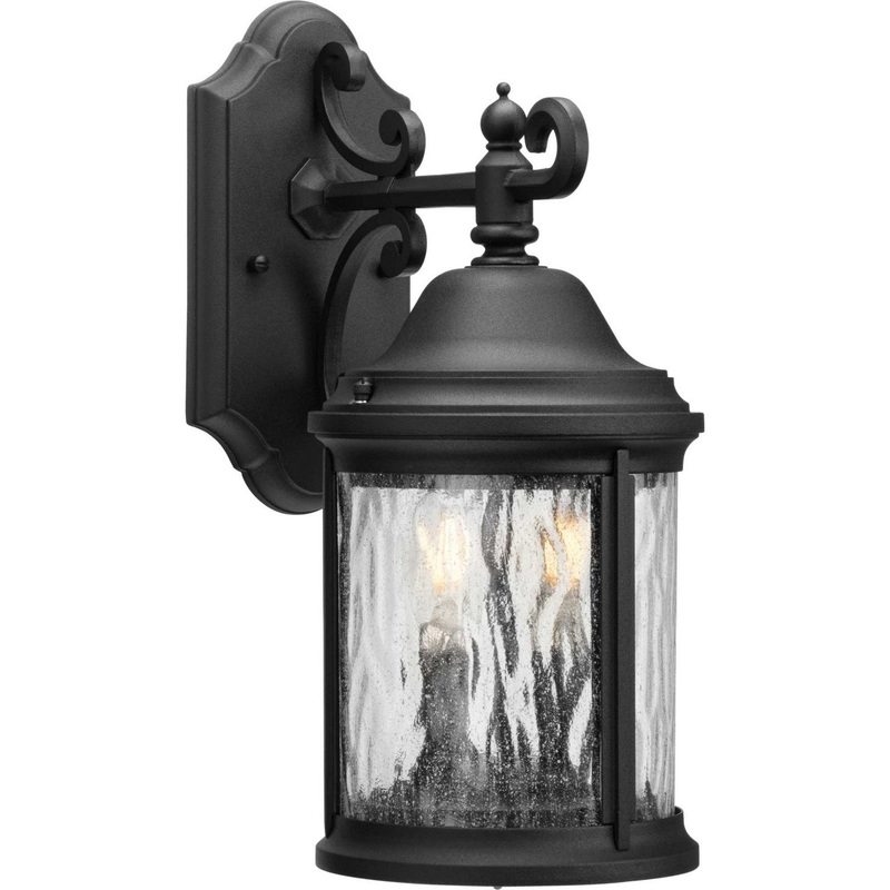 Ashmore Two Light Wall Lantern in Textured Black