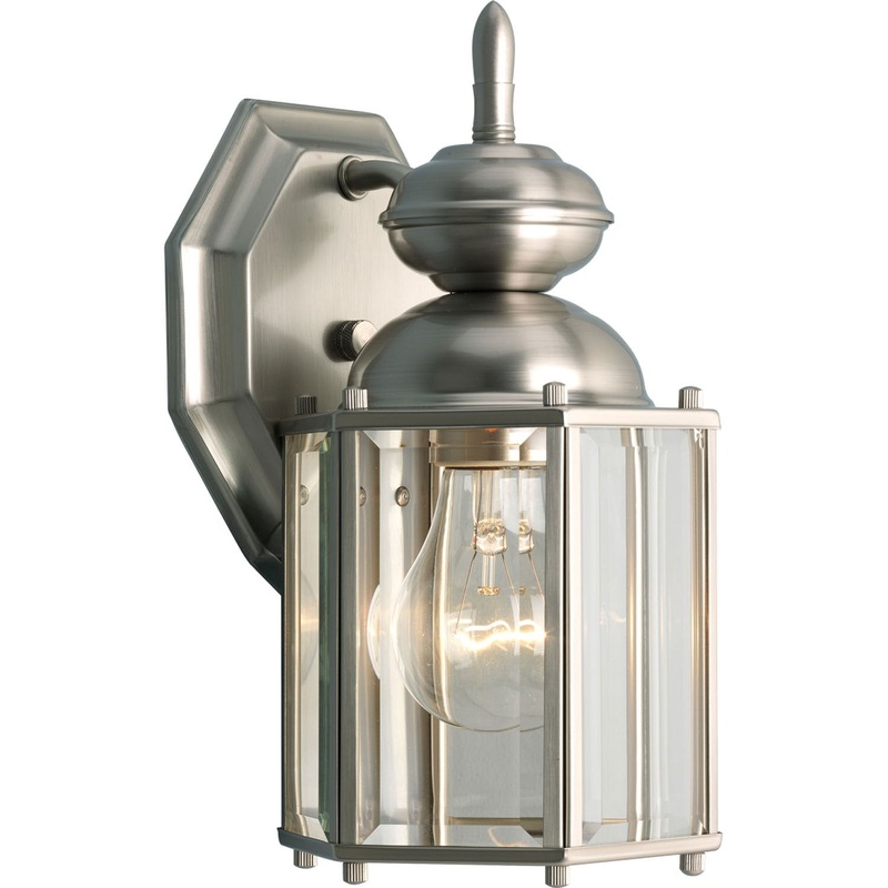 Carriage Classics One Light Wall Lantern in Brushed Nickel