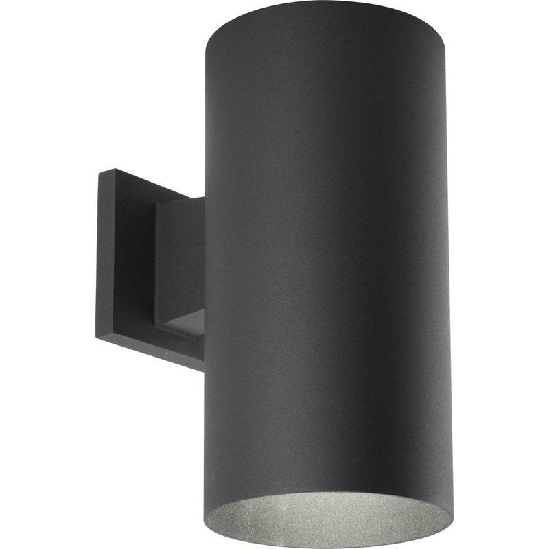 Cylinder One Light Wall Lantern in Black